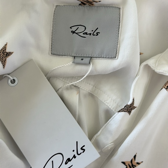 Rails NWT Rocsi Button Down Blouse - White - Small - Picture 14 of 15